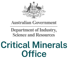 Logo of the Australian Government Department of Industry, Science and Resources - Critical Minerals Office, a key partner of KABIL India
